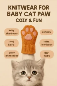 Knitwear for Baby Cat Paw