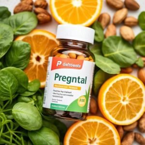 Prenatal vitamin bottle