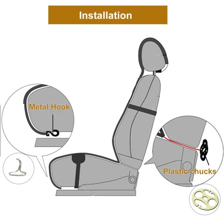 How to Install Front Car Seat Covers With Hooks