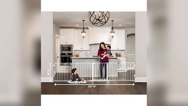 Extra-Wide Baby Gate With Door