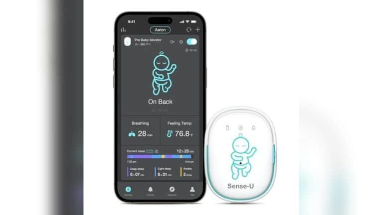 Wearable Baby Breathing And Roll Monitor for Safer, Restful Sleep