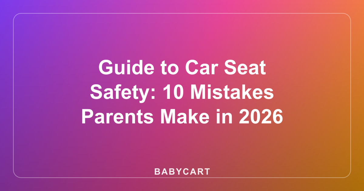 Guide to Car Seat Safety: 10 Mistakes Parents Make in 2026