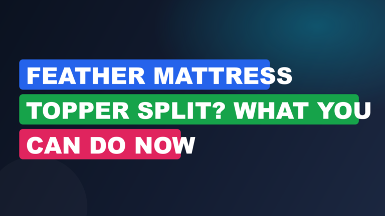 feather mattress topper split what you can do now cover msltgfot