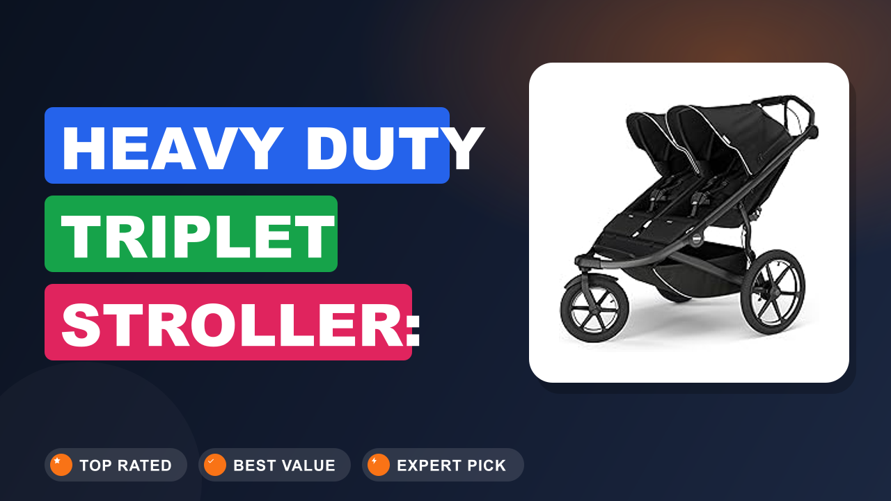 Heavy Duty Triplet Stroller: All-Terrain & Tough