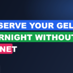 preserve your gel cast overnight without a bonnet cover msls5df1