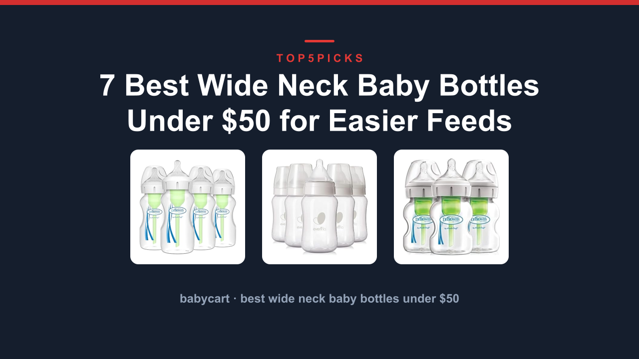 7 Best Wide Neck Baby Bottles Under $50 for Easier Feeds