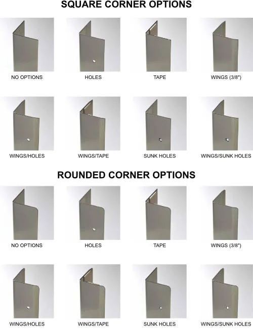 corner guard gauge thickness